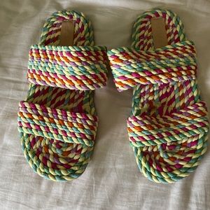 Salt + Umber multi colored sandals